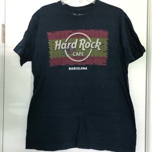 Hard Rock Cafe Barcelona Black Short Sleeve Tee